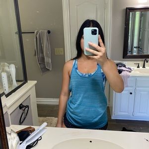 Lululemon blue built in bra tank top !